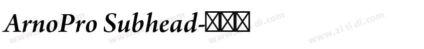 ArnoPro Subhead字体转换